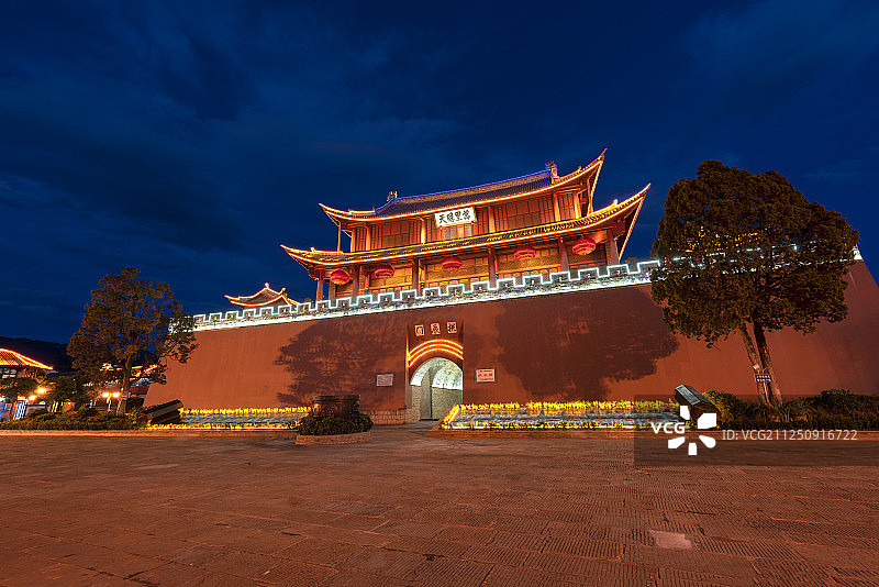 云南大理巍山古城图片素材