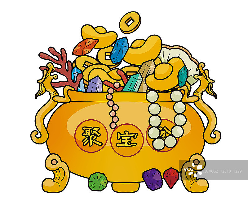 聚宝盆图片素材