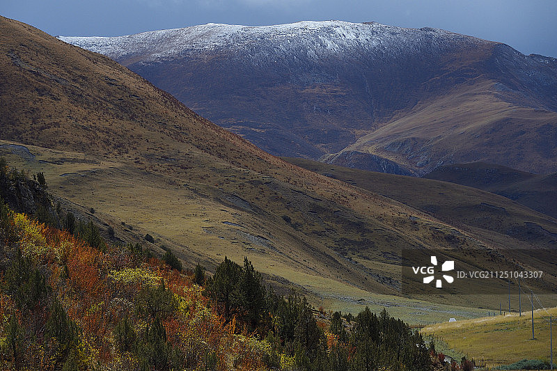中国青海玉树附近，青藏高原山谷图片素材
