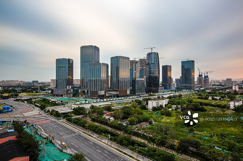 建设中的丽泽商务区图片素材