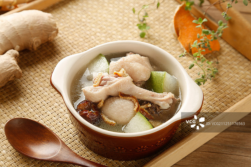 冬瓜薏仁鸭汤图片素材