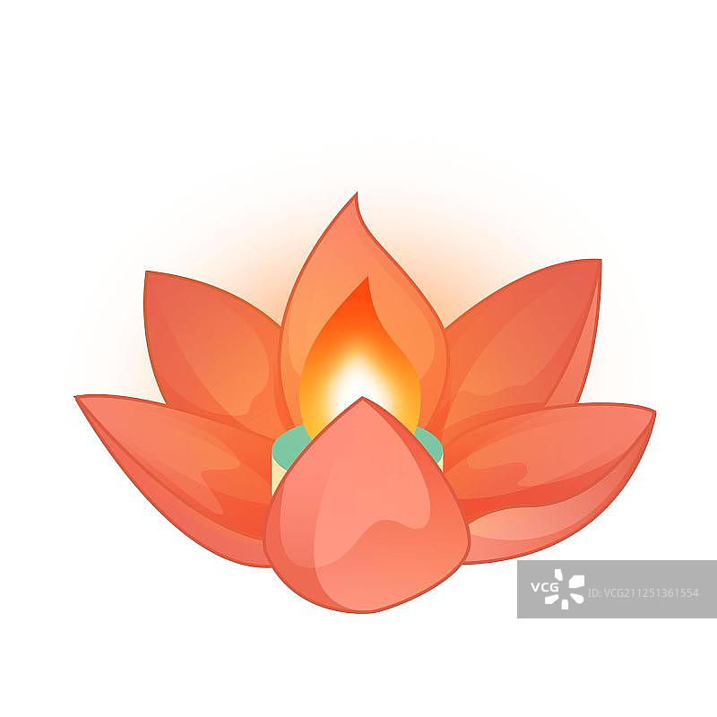 红色的莲花灯图片素材