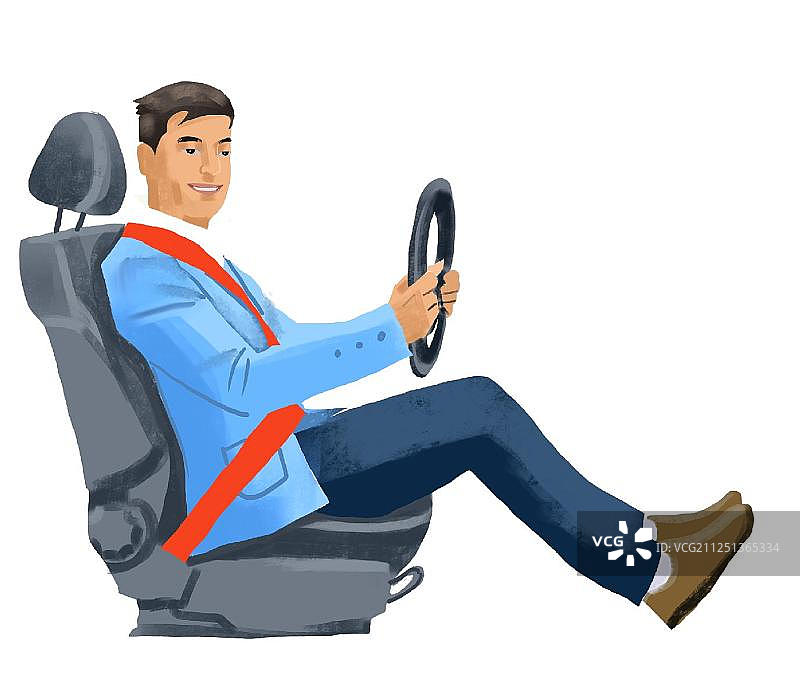 驾驶座椅安全带3图片素材