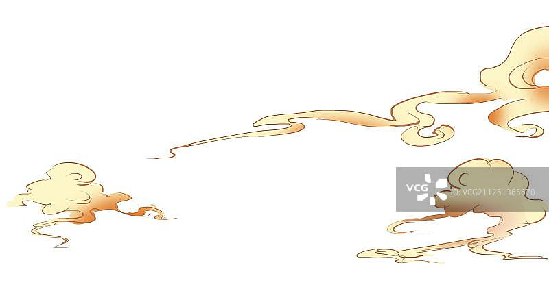 云山远景节气山远望彩云免扣插画元素图片素材