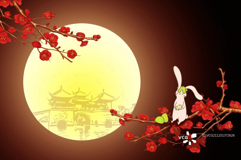 中秋节赏月图片素材