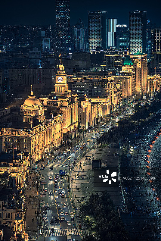 金色外滩城市风光图片素材