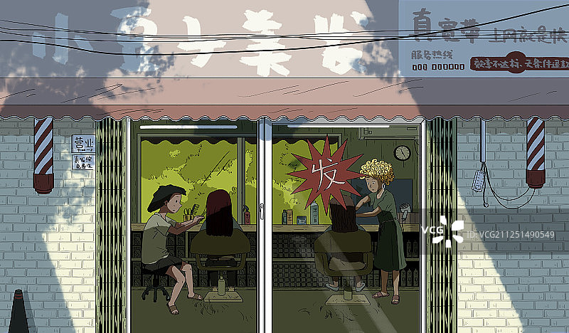 理发店图片素材