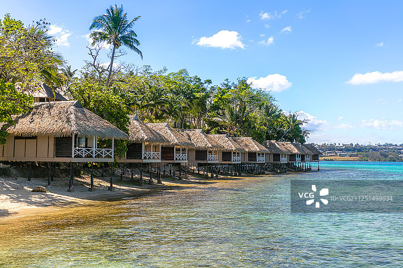 瓦努阿图海边度假酒店图片素材