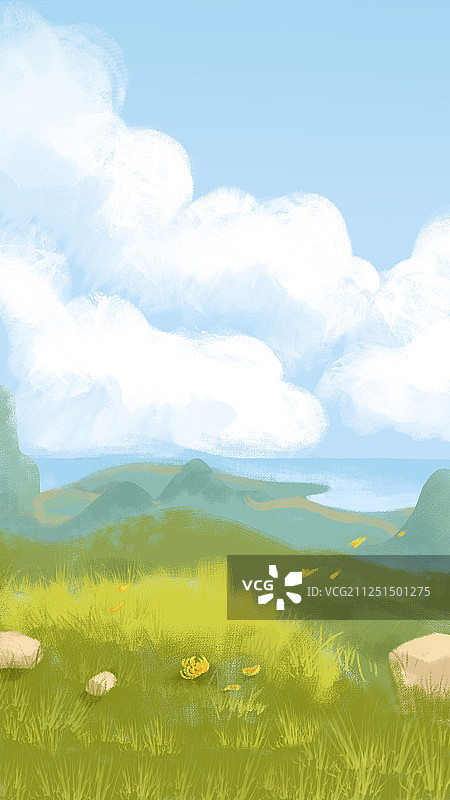 山顶自然风光图片素材