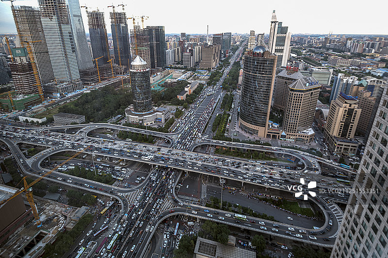 国贸桥城市风光图片素材