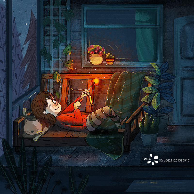 思念的夜晚图片素材