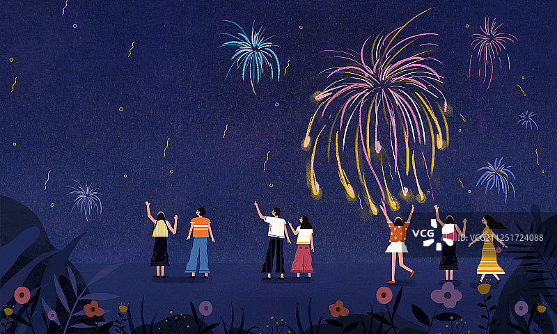 烟花庆祝图片素材