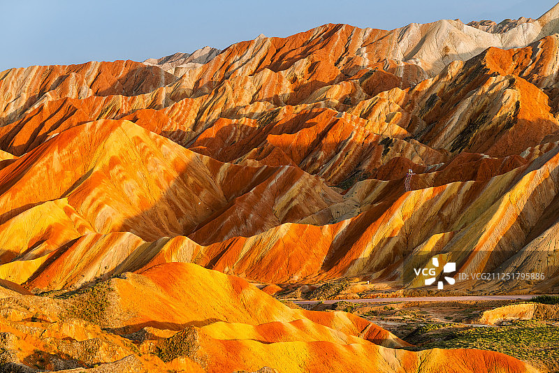 张掖七彩丹霞图片素材