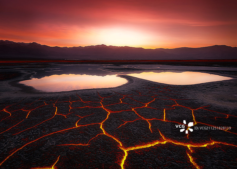 火山熔岩图片素材