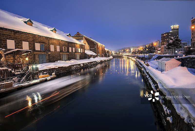 小樽夜图片素材