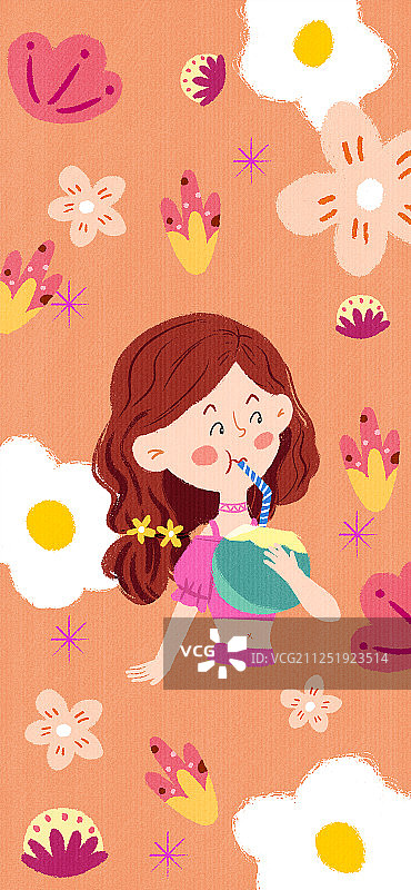 少女头像手机壁纸图片素材