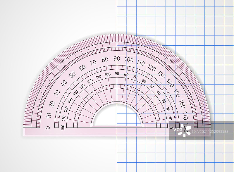 粉色透明测量工具学习用品图片素材