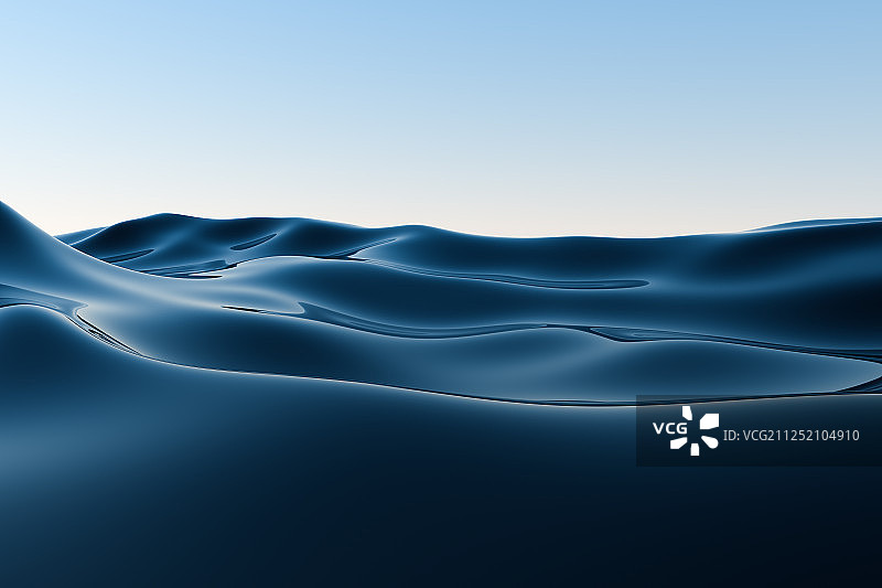 蓝色渐变海面纹理 三维渲染图片素材