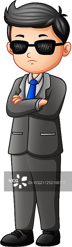 白底上的男保镖图片素材