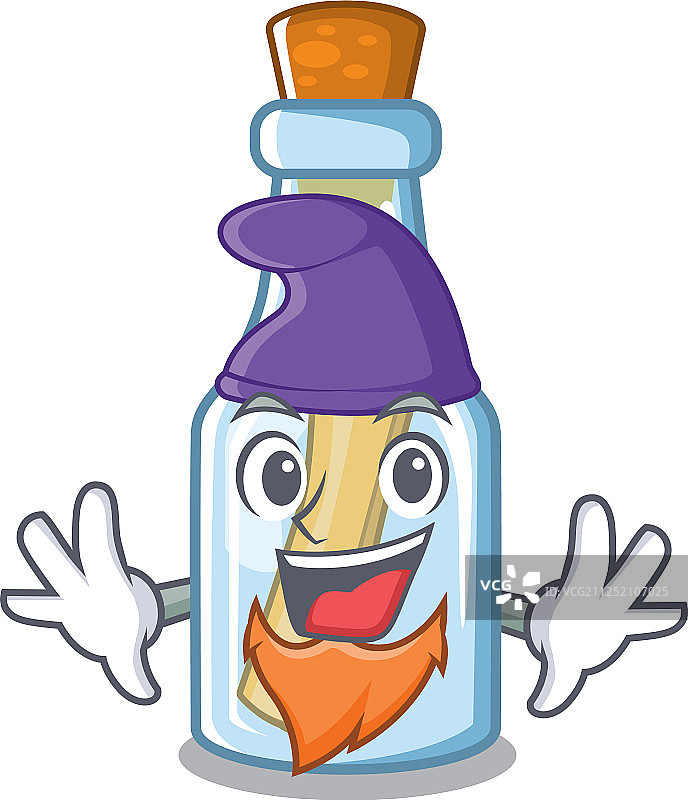 卡通瓶中信精灵图片素材