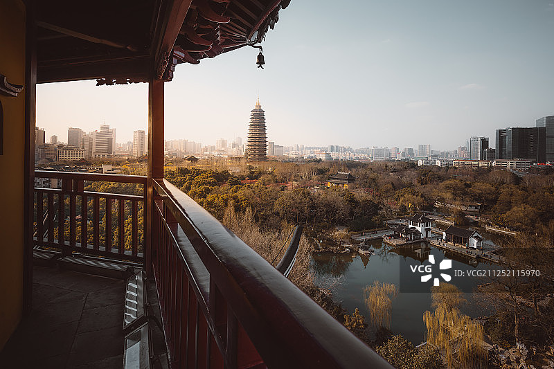 常州文笔塔美景风光图片素材