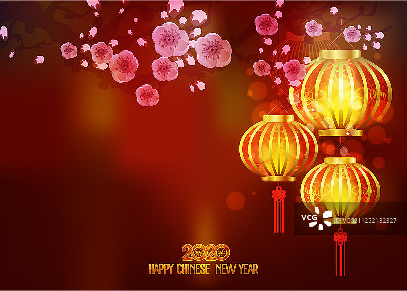 中国新年装饰：传统灯笼图片素材