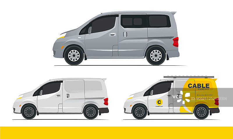 四门家庭厢型车MPV汽车素材图片素材