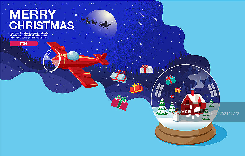 圣诞快乐，新年快乐2020图片素材