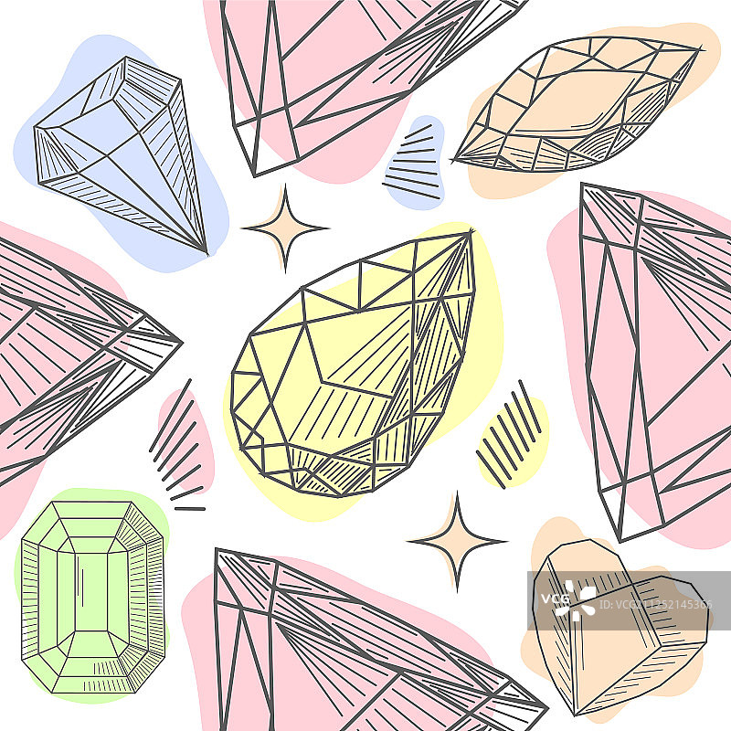 皇冠和钻石元素图案图片素材