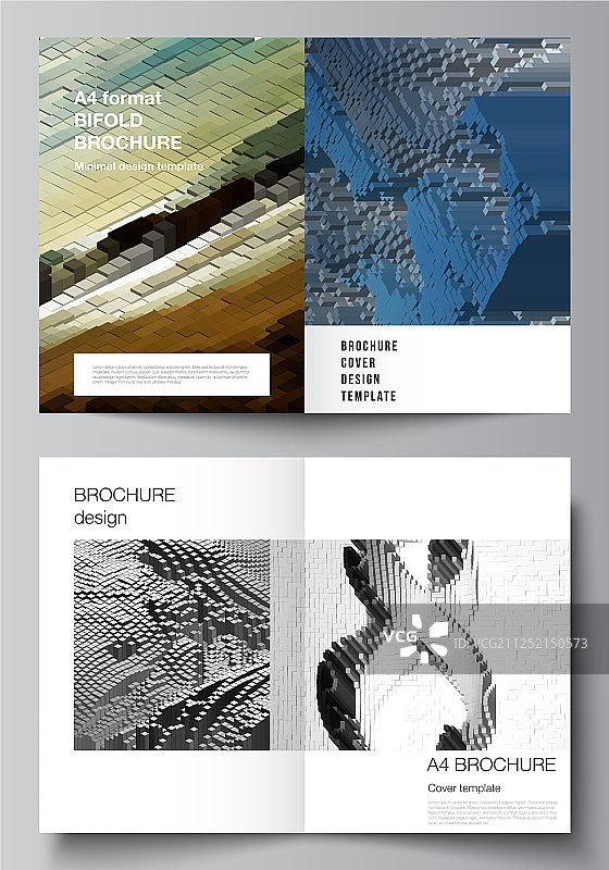 布局两a4格式现代封面图片素材