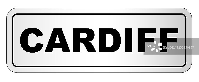 卡迪夫市铭牌图片素材