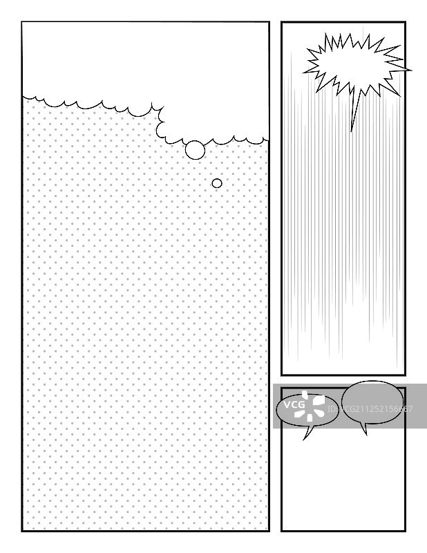 漫画风格页面设计，波普艺术图片素材