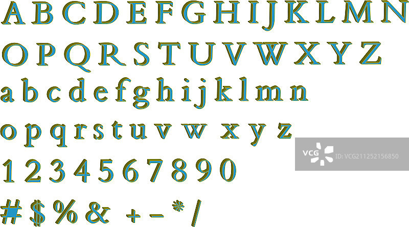 字母数字草图风格图案图片素材