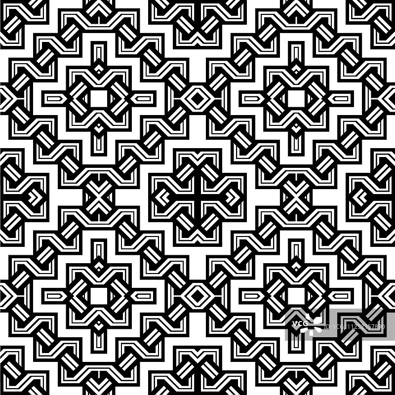 设计无缝单色几何图案图片素材