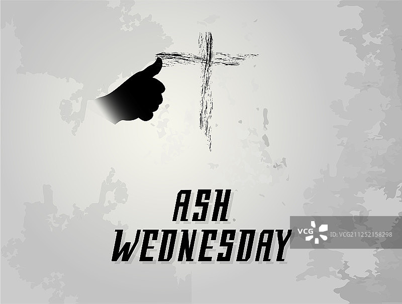 圣灰星期三抽象背景图片素材