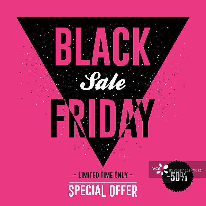 含折扣设计的黑色星期五促销banner图片素材