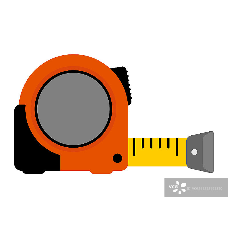 平铺的卷尺工具图片素材