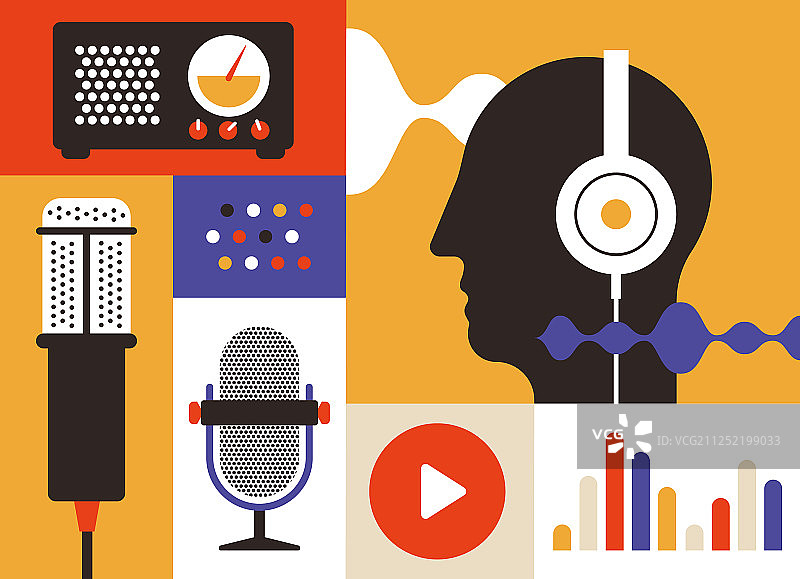 播客广播图标图片素材