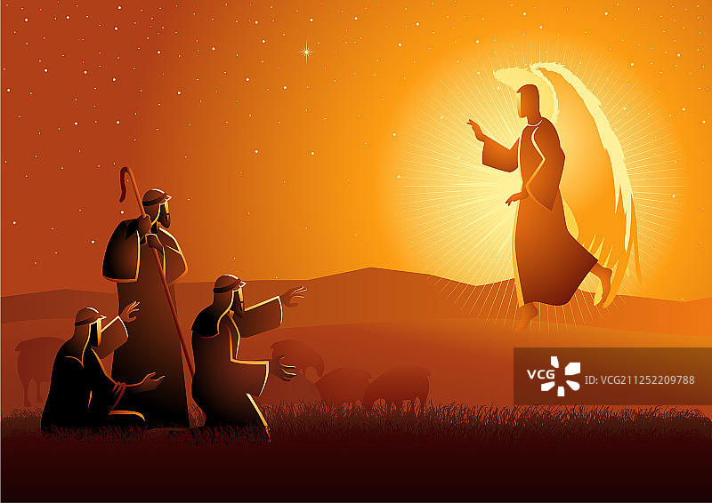 报喜,牧羊人图片素材