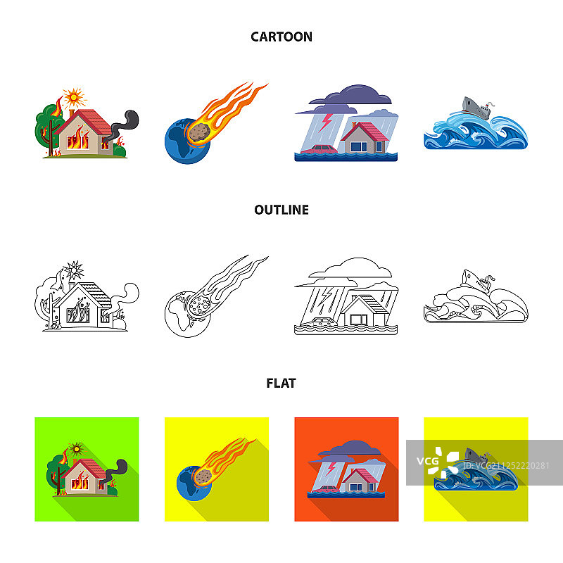 自然与灾害标志图片素材