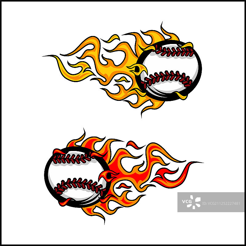 火焰运动球套装2图片素材