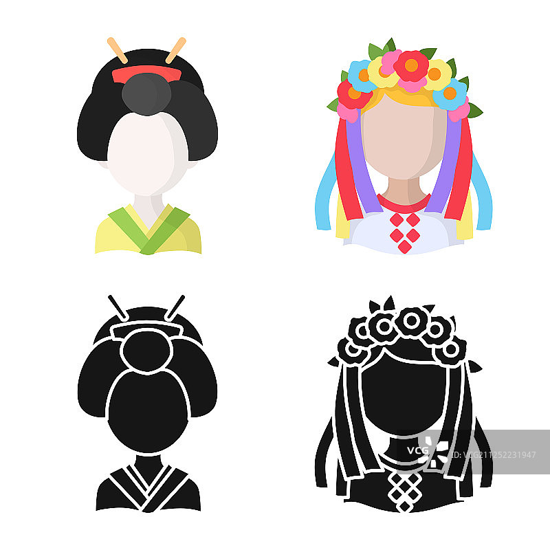 设计模仿者和驻留符号集图片素材