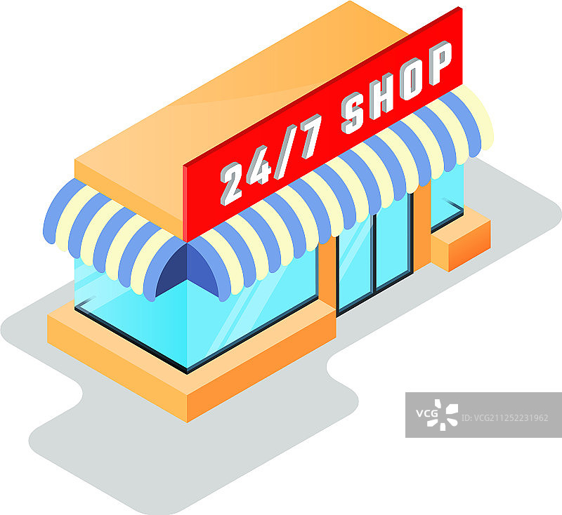 24小时营业的小商店图片素材