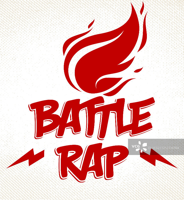 火焰说唱对战标志图片素材