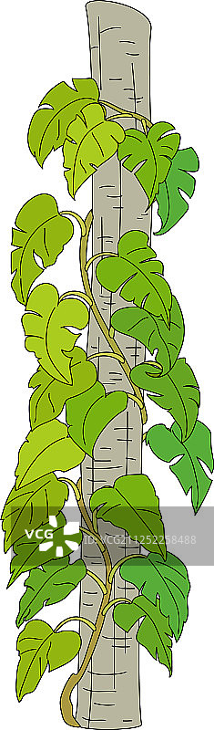 手绘植物剪贴画图片素材