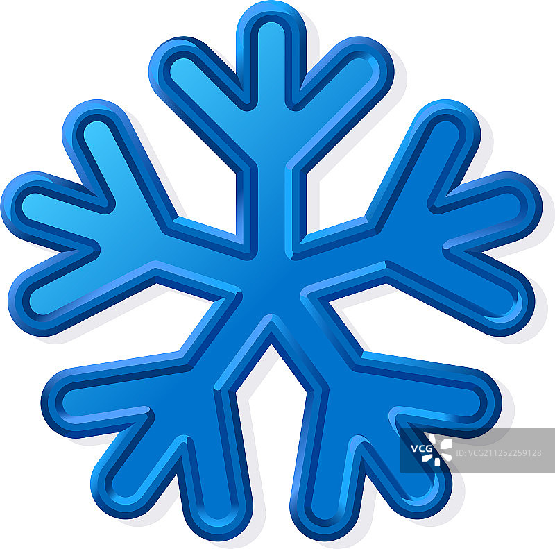 立体雪花图片素材