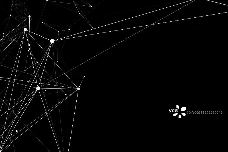 线条和点组成的科技背景图图片素材