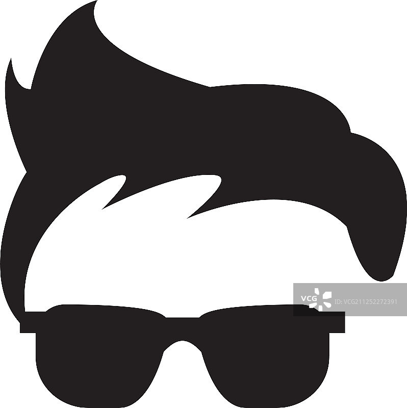 极客眼镜平面设计模板图片素材