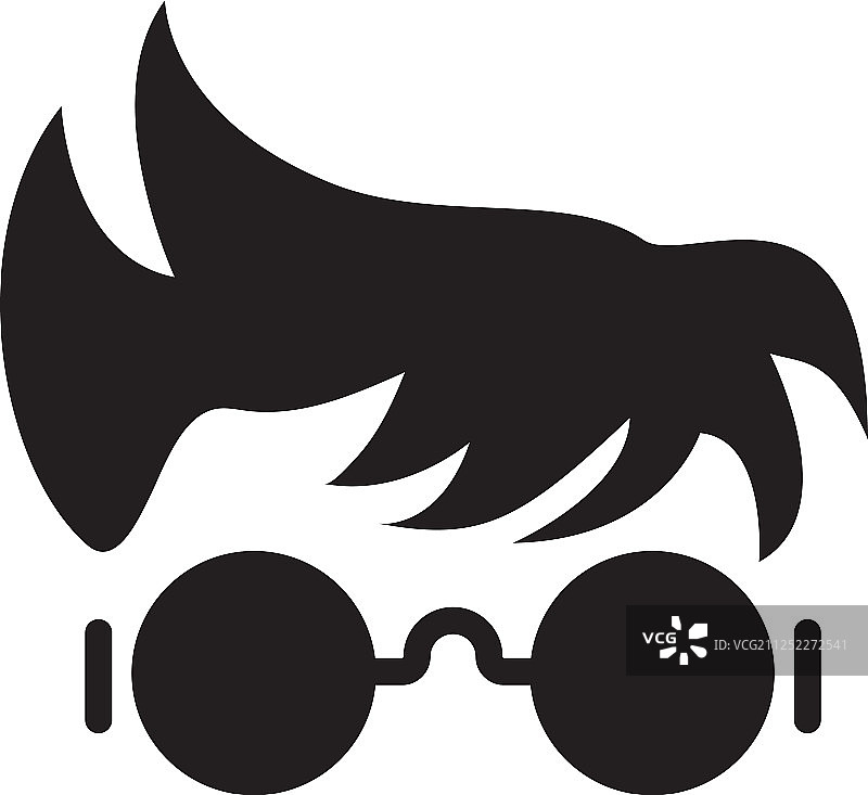 极客眼镜平面设计模板图片素材