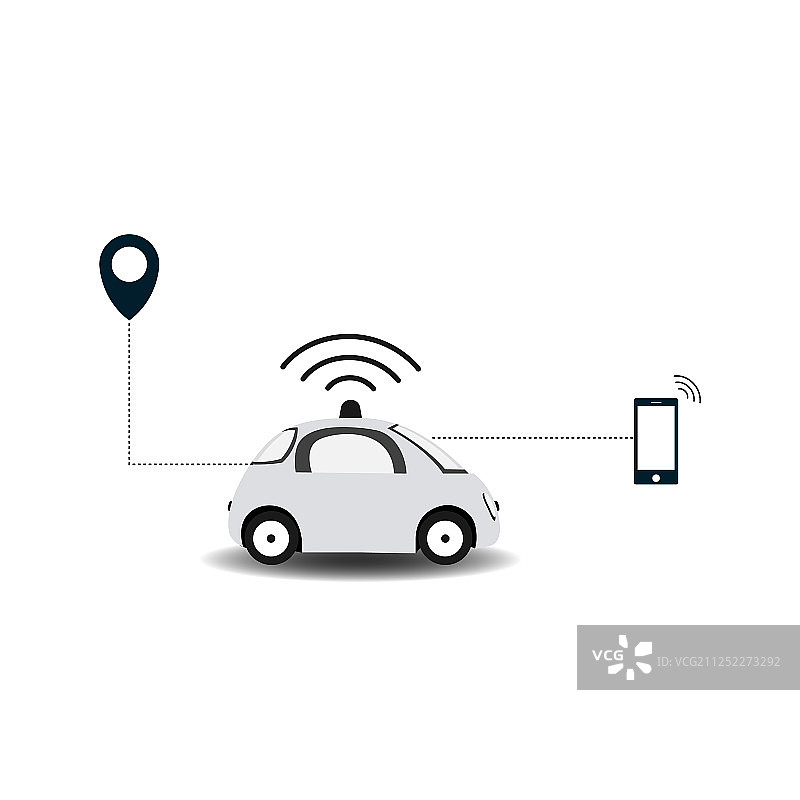 自动驾驶汽车图像设计图片素材